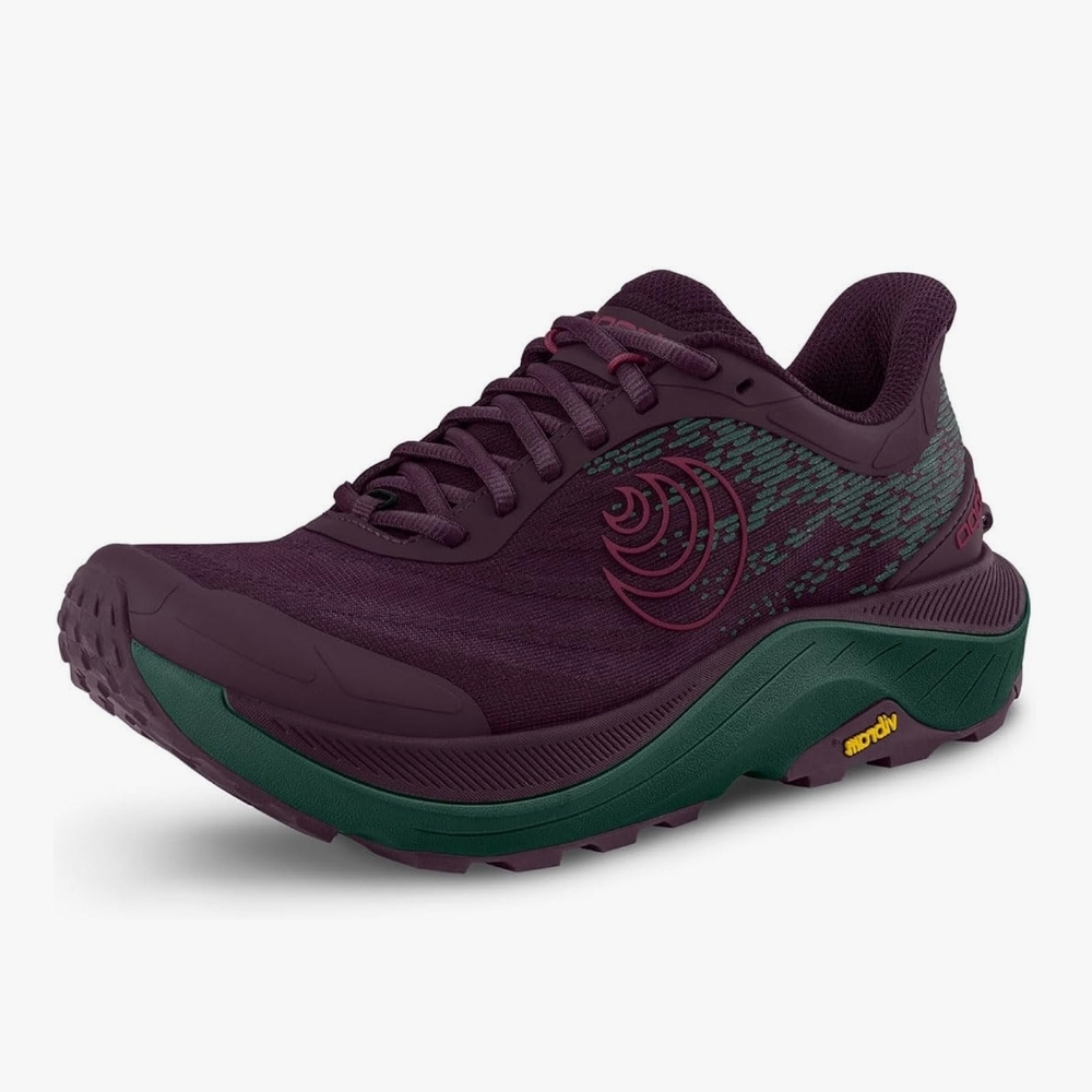 Stylish Athletic Shoes in Purple and Green